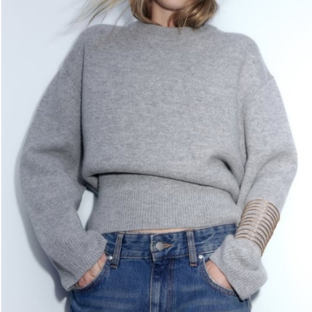 Zara Statement Gold Bracelet Cuff - image 1